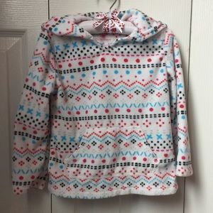 Okie Dokie brand girls hooded fleece sweater